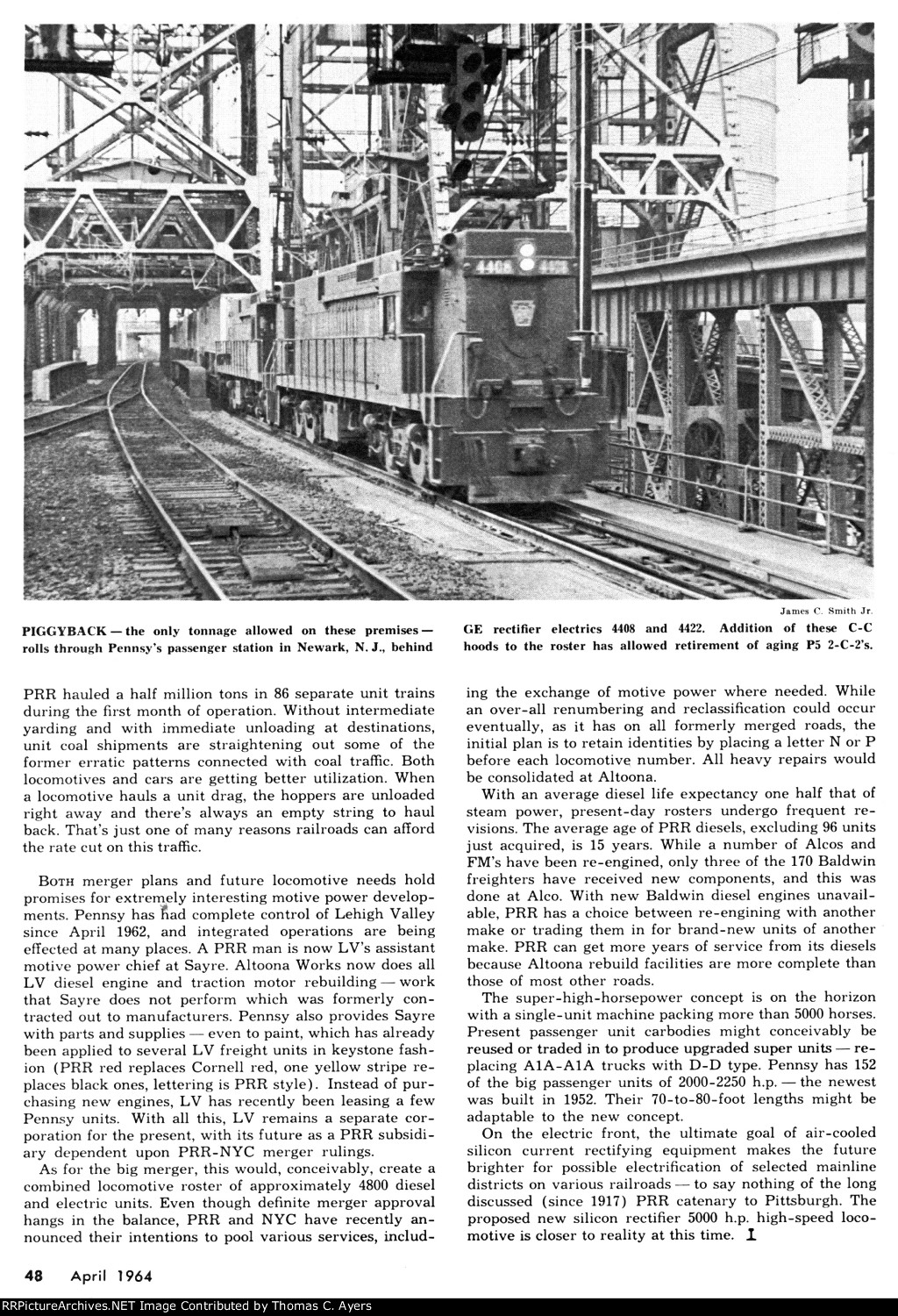 "Largest Locomotive Fleet," Page 48, 1964